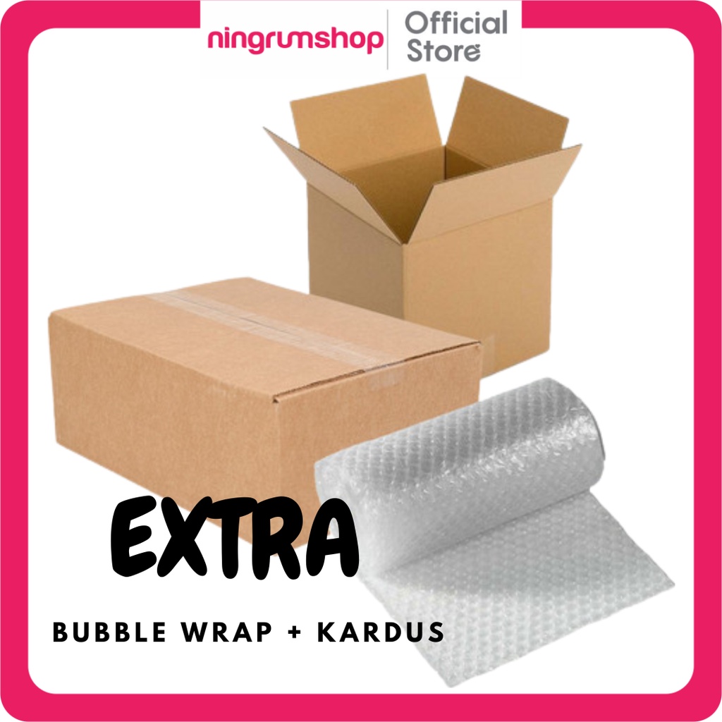 

extra bubble wrap dan kardus - Packing tambahkan menggunakan plastik gelembung / bubble wrap packing aman - 1001