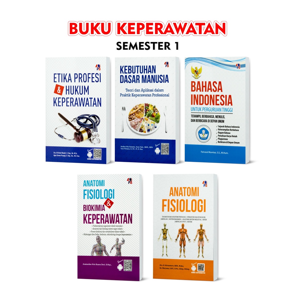 Buku Keperawatan : anatomi fisiologi dan biokimia keperawatan / kebutuhan dasar manusia / anatomi fi