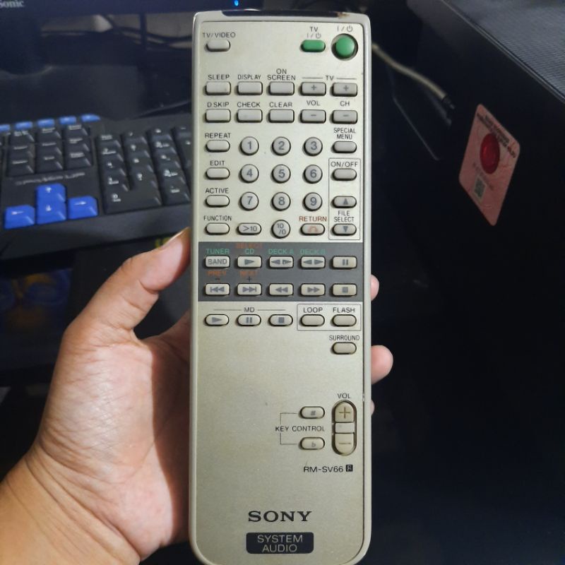 REMOTE REMOT AUDIO SYSTEM SONY RM-SV66 ORIGINAL ASLI