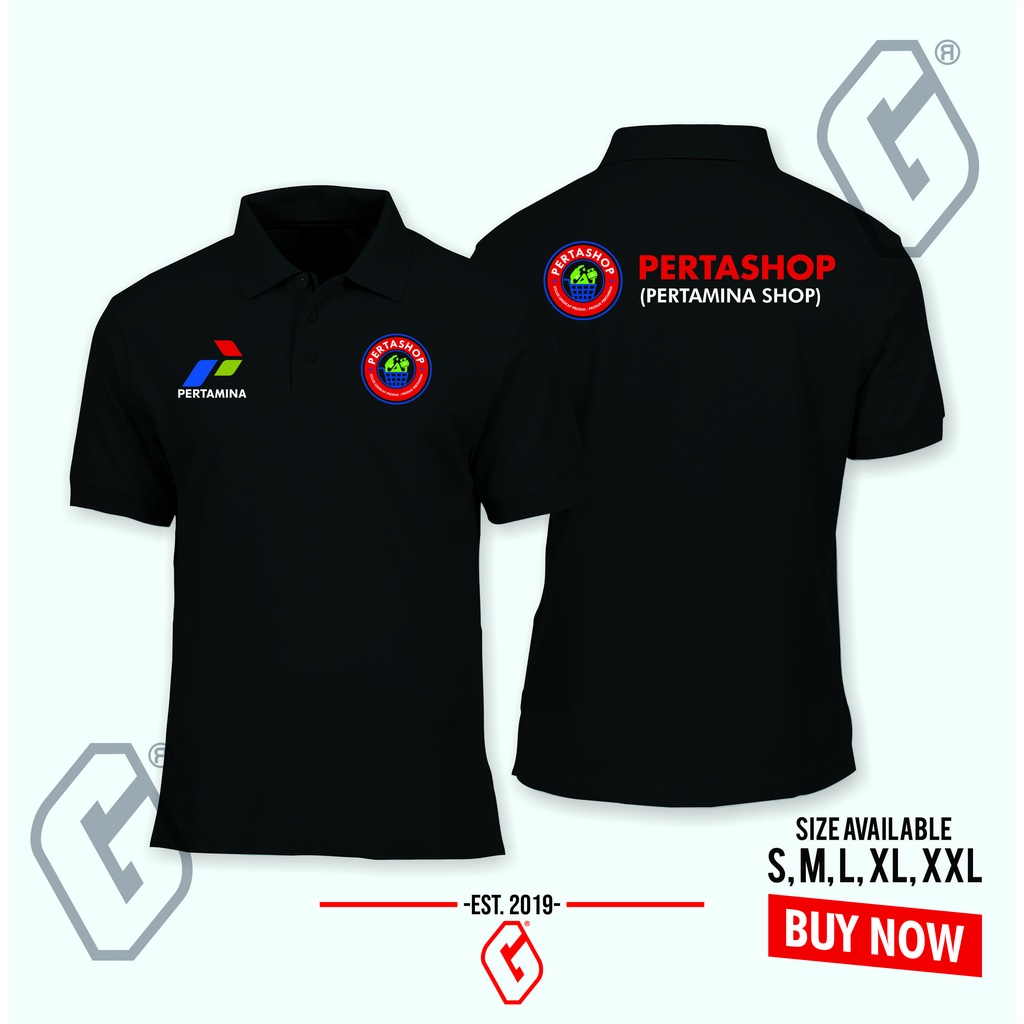 polo shirt pertashop premium / baju kerah pertamina shop