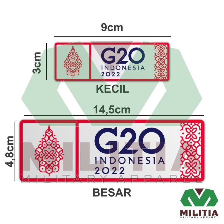 Stiker Vynil G20 Biru Konferensi Tingkat Tinggi G20 Bali 2022 KTT Souvenir merchandise