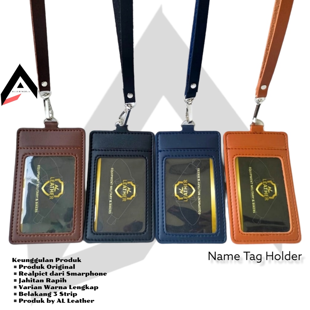 

Name Tag Holder Lanyard Dompet Kartu by AL Leather