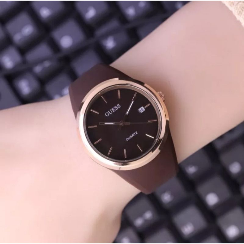 COD jam tangan wanita guess rubber - jam wanita anak remaja - jam kekinian - jam Korea - jam mewah k