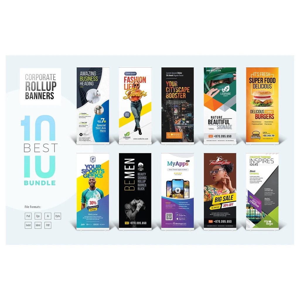 Best Corporate Rollup Banner Bundle