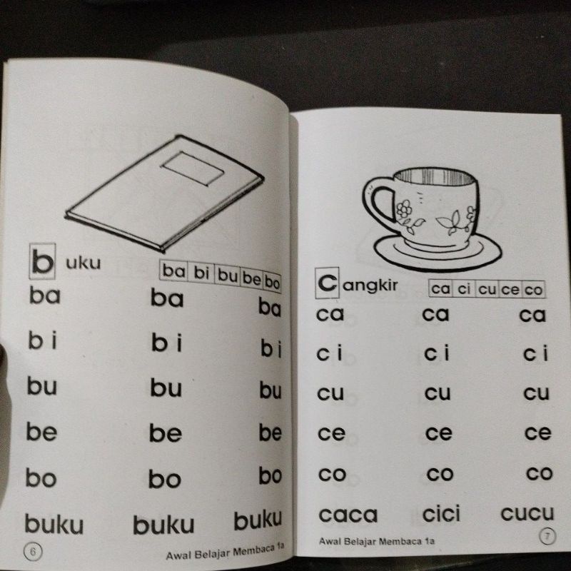 buku awal belajar membaca 1a dan 1b 32 halaman (15x24cm)
