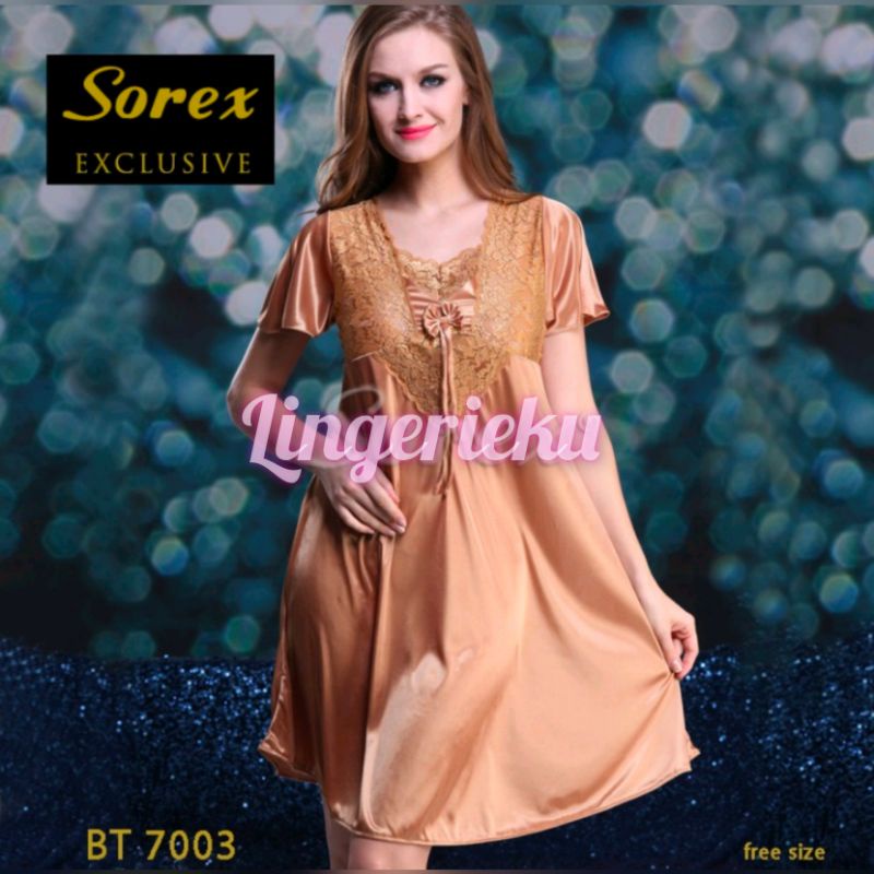 Sorex 7003 BT Baju Tidur Wanita Satin Lingerie Sorex Exclusive