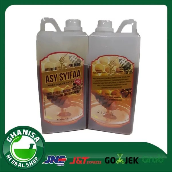 

MADU MURNI PURE HONEY ASY SYIFAA PLUS PROPOLIS 1 KG KALIMANTAN SUPLEMEN KESEHATAN DAYA TAHAN TUBUH
