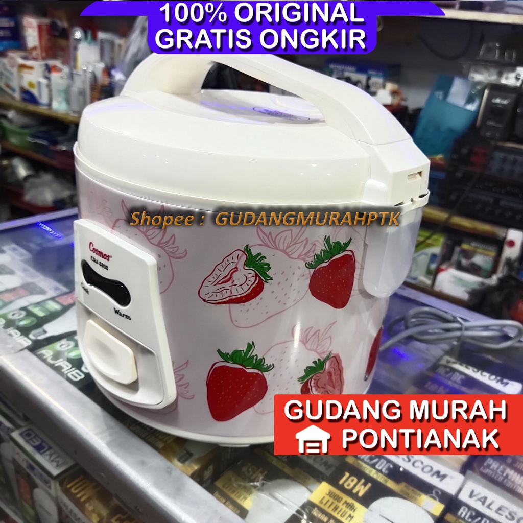 Ricecooker Cosmos Strawberry Series CRJ-3302 S 3302S crj3302s Penanak Nasi Magiccom magic com mejicom Rice Cooker Cosmos  1.8 L