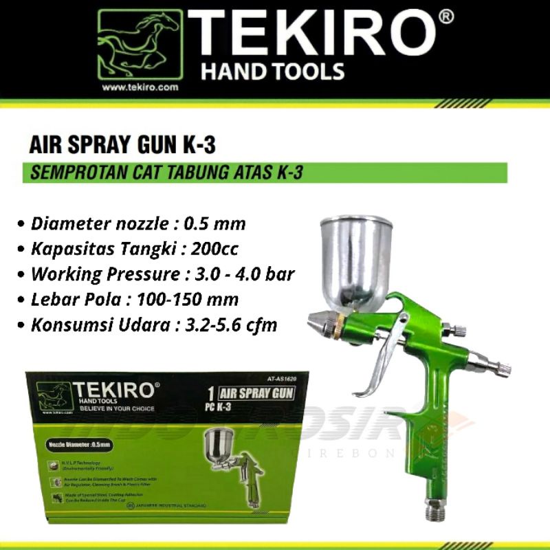 TEKIRO Spray Gun K3 Semprotan Cet Cat Tabung Atas 200cc