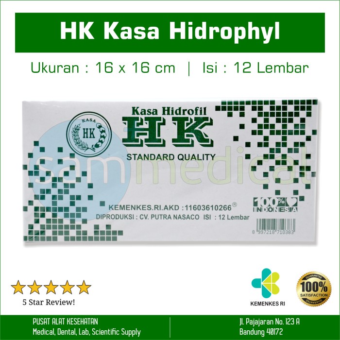 HK KASA HYDROFIL 16 x 16 per box