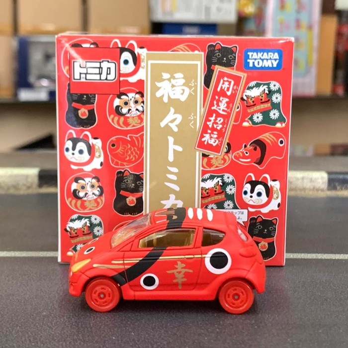 2013 Lucky Tomica Good Luck Charm Lucky Cow (Akabeko)- Subaru R1