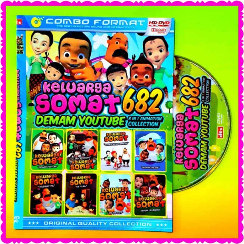 KASET KARTUN FILM KELUARGA SOMAT TERBARU - KOLEKSI 8 JUDUL FILM KELUARGA SOMAT - KARTUN ANAK INDO
