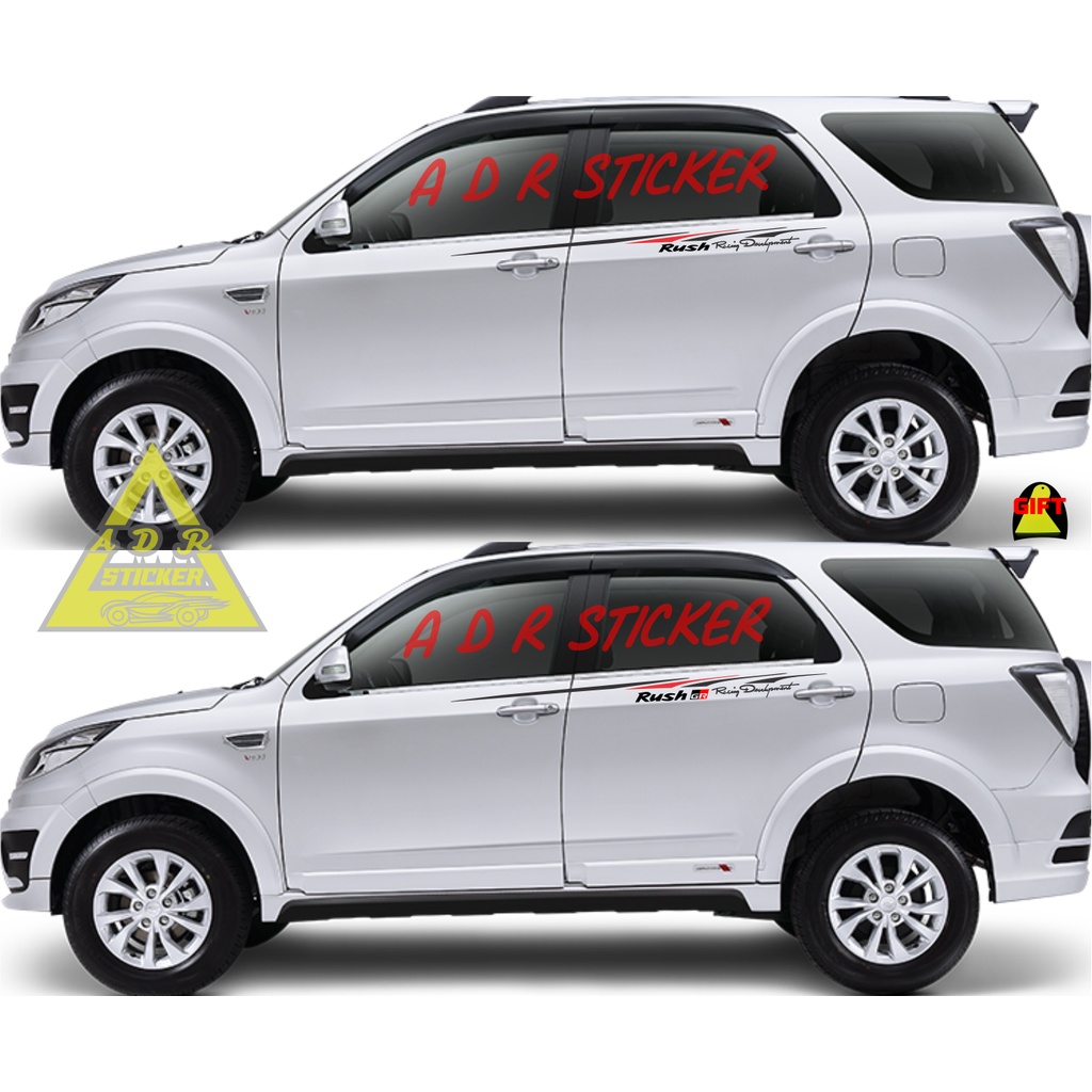 STRIPING STICKER STIKER MOBIL RUSH STICKER STIKER MOBIL TOYOTA RUSH GR