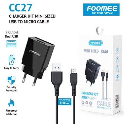 CHARGER MICRO FOOMEE CC27S QUALITY PREMIUM