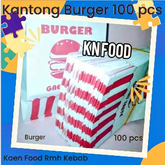 

Kantong Burger - kantong burger merah putih - kantong burger 100 pcs