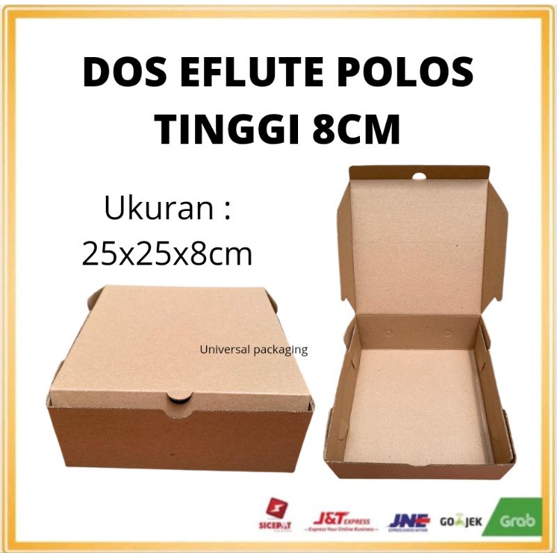 

Dos EFLUTE POLOS Tinggi 8 CM | Ukuran 25 x 25 x 8 cm | Kotak Box Hampers