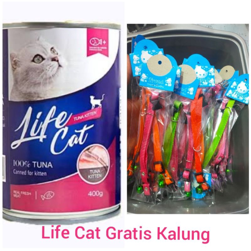 Jual Life Cat Kaleng 400gr Gratis Kalung Shopee Indonesia