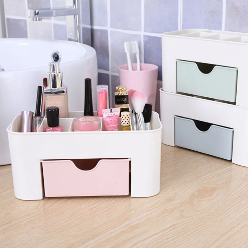 Rak Penyimpanan Kosmetik Laci Peralatan Makeup Storage Drawer Box