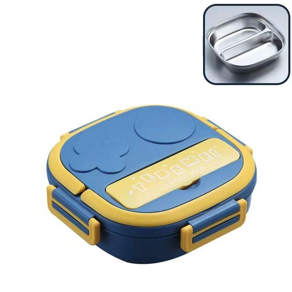 Preva Lunch Box 304stainless Steel 3sekat Praktis Camping Outdoor Anak Dan Dewasa