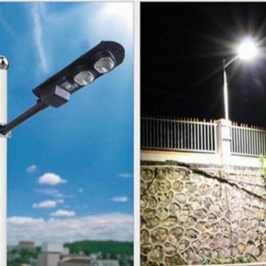 Lampu Jalan 100w Solar Cell Lampu Pju 100 watt Solar Panel All in One