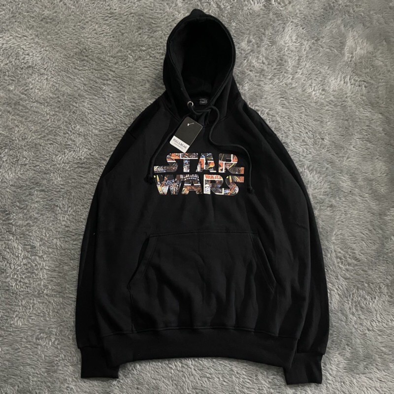 SWEATE HOODIE STARWARS X BAPE - LOGO CAMO HITAM PREMIUM JACKET STAR WARS