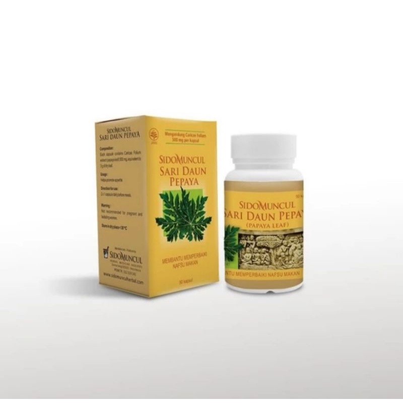 

Sido Muncul Herbal Sari Daun Pepaya (Menambah Nafsu Makan) 50 Kapsul