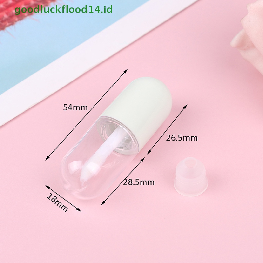 (GOOGFOUR) 10pcs / Set Kontainer / Botol Lip Gloss Mini Kosong 5ML Untuk Makeup / Kosmetik Wanita