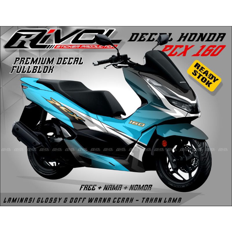 stiker variasi decal motor honda pcx ,160 full body striping variasi decal pcx 160
