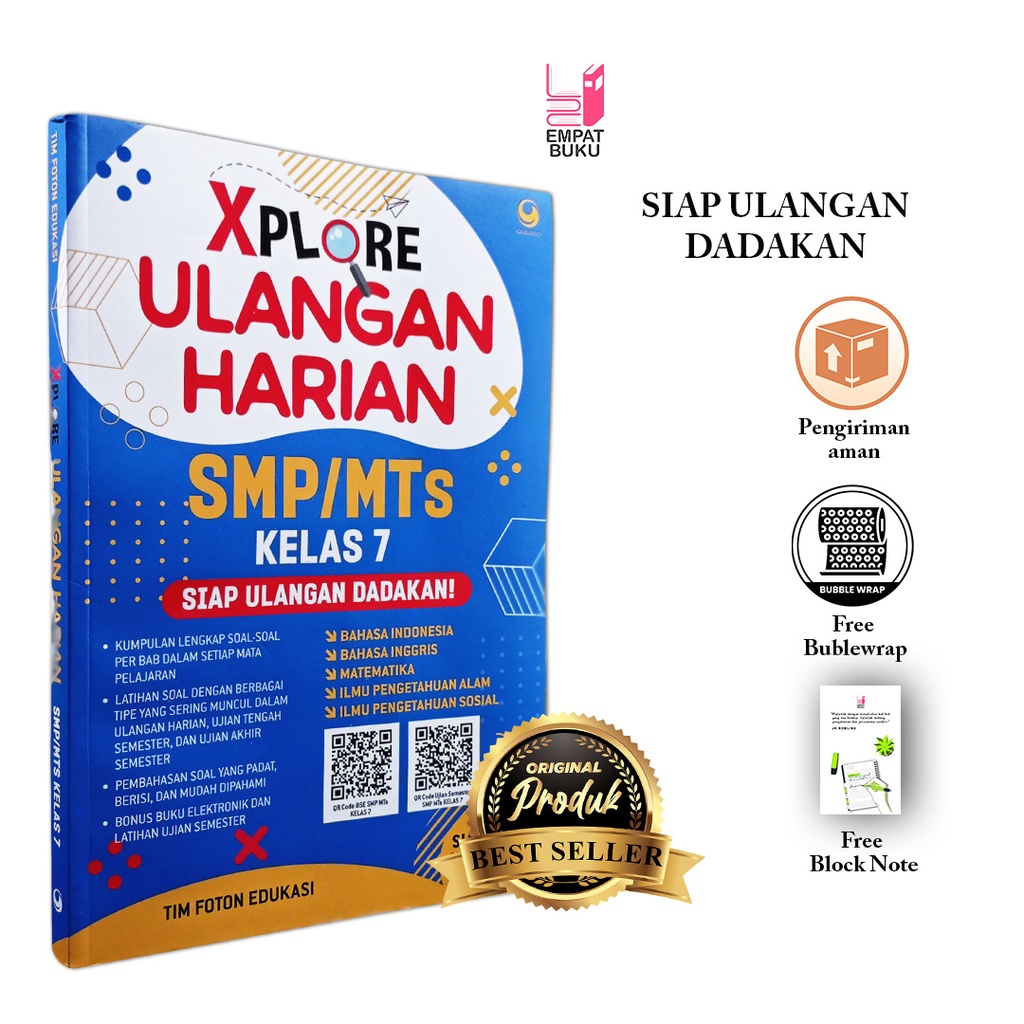 Jual Buku Pelajaran SMP - Xplore Ulangan Harian Smp/Mts Kelas 7 Siap ...