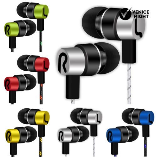 (VNEP) (Berkabel) Headset Earphone Earbuds In-Ear Stereo Universal 3.5mm Dengan Mic Untuk Handphone