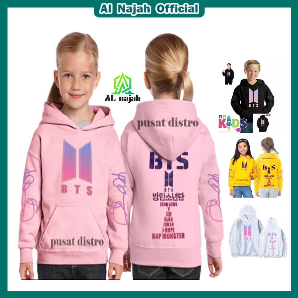 HOODIE BTS BT21 Kids Kpop Kekinian Usia 6-12 tahun