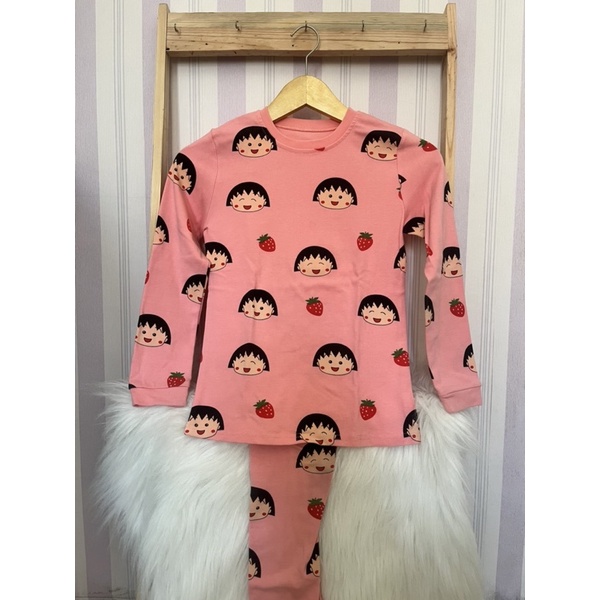 Piyama chibi maruko chan import korea baju tidur murah piyama perempuan