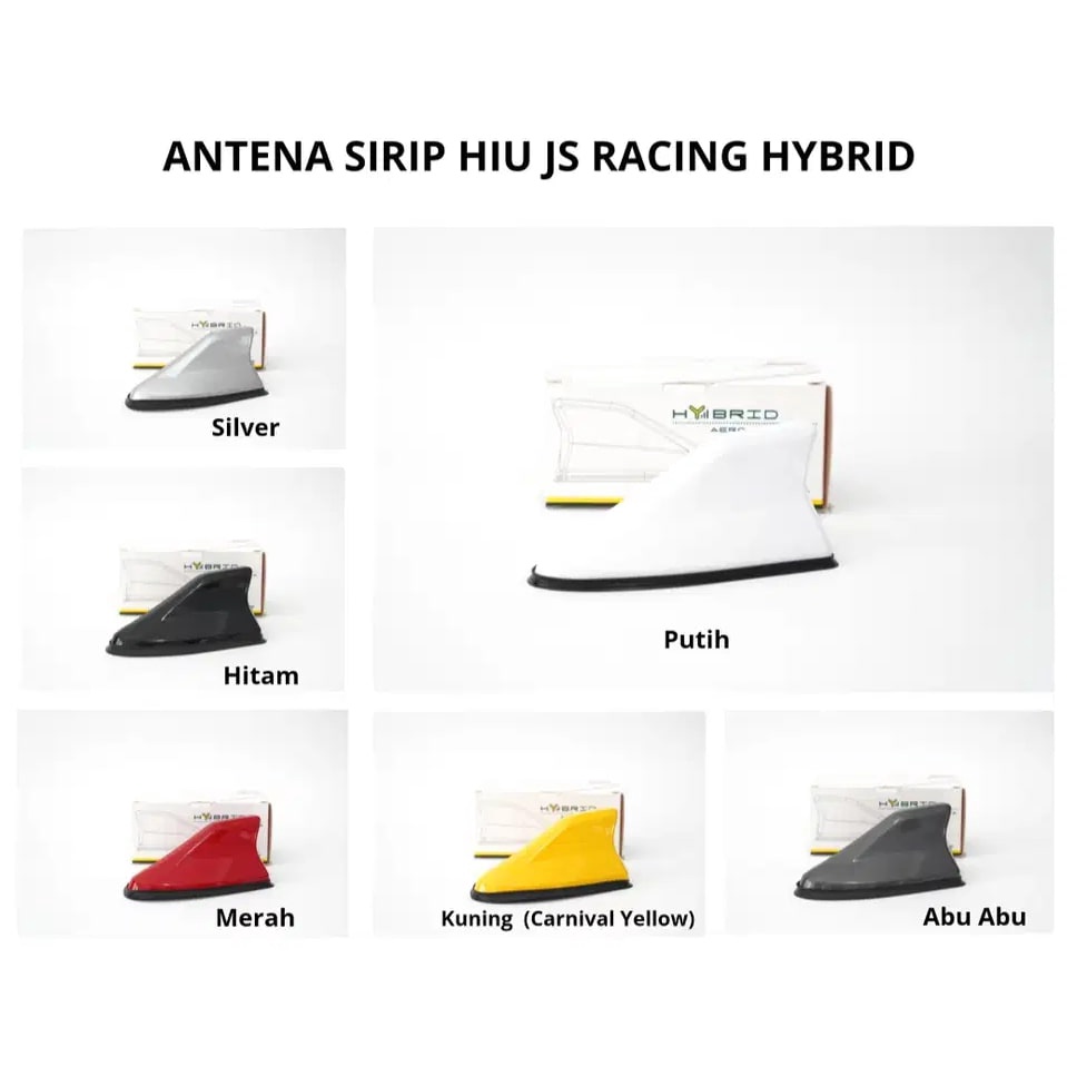 X343 | Antena Radio Mobil Fungsi Model Sirip Hiu Hybrid Universal Shark Fin Antena Hybrid JS Racing
