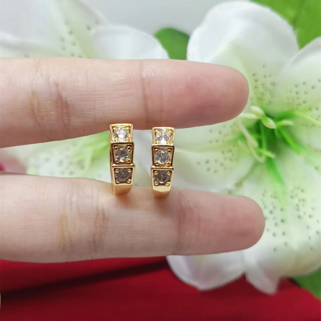 Fashion Versi korea /Anting Pasangan/Bahan Tembaga Anting Pria Dan Wanita xuping