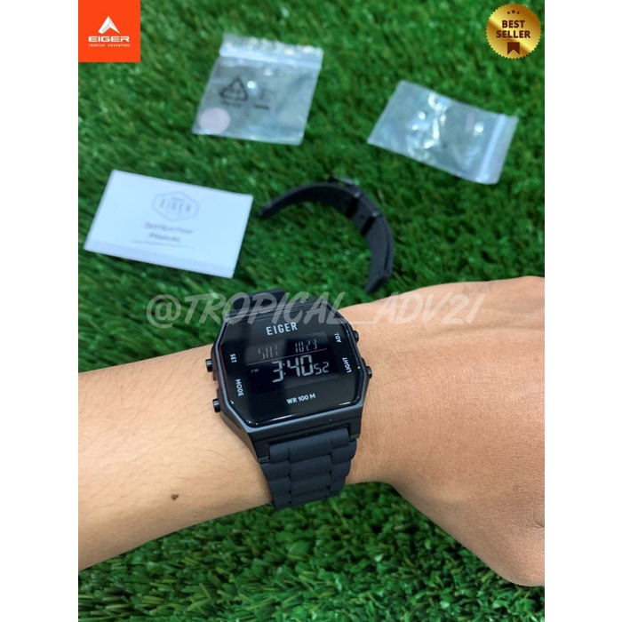 Eiger1989  JAM TANGAN PRIA WANITA |PROVO |5092|BLACK|BEST SELLER