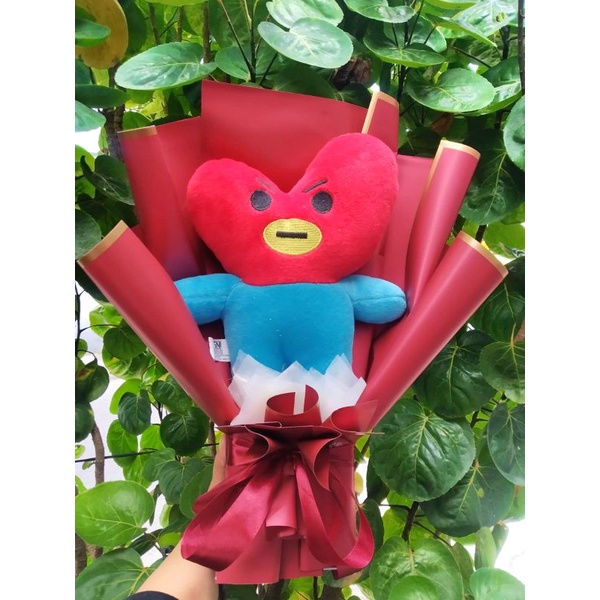 Buket Boneka BT21 Buket Hadiah Bucket Cooky Chimmy Tata