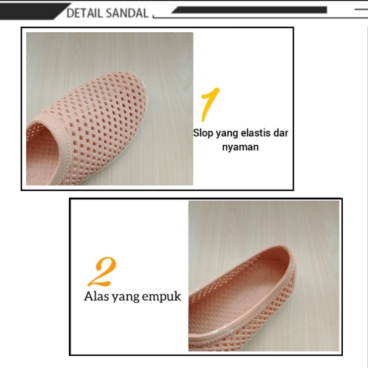 gos NEW ERA LB 10014 Sepatu Slip On Wanita Karet Terbaru Original Murah Size 36-40