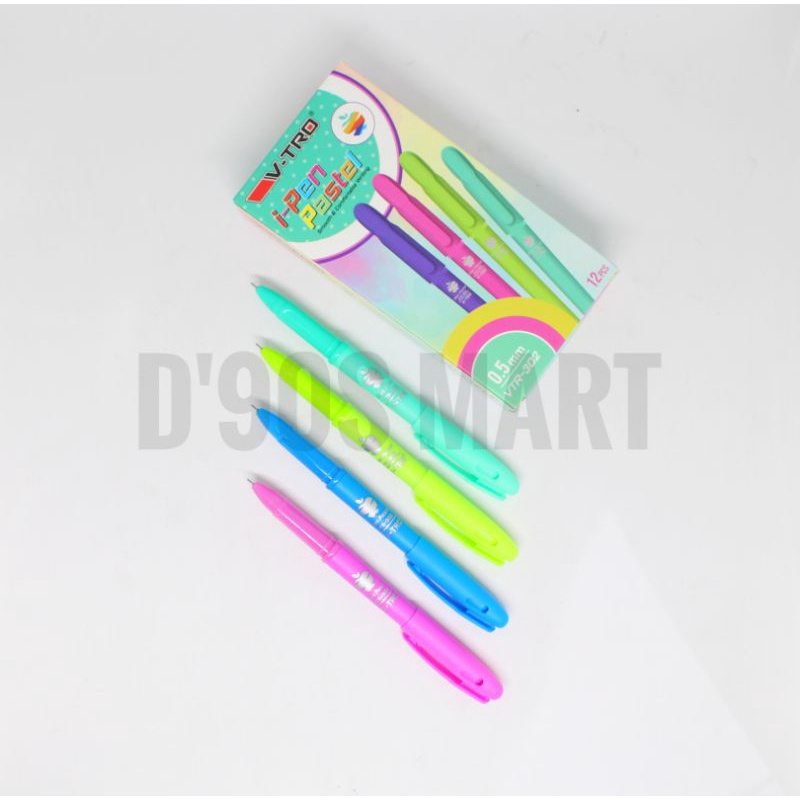 

Gel Pen Pastel V-Tro 0.5 mm isi 12