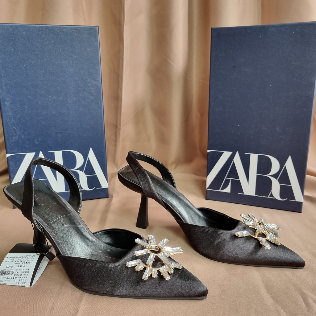SEPATU ZR HEELS SLINGBACK SATIN