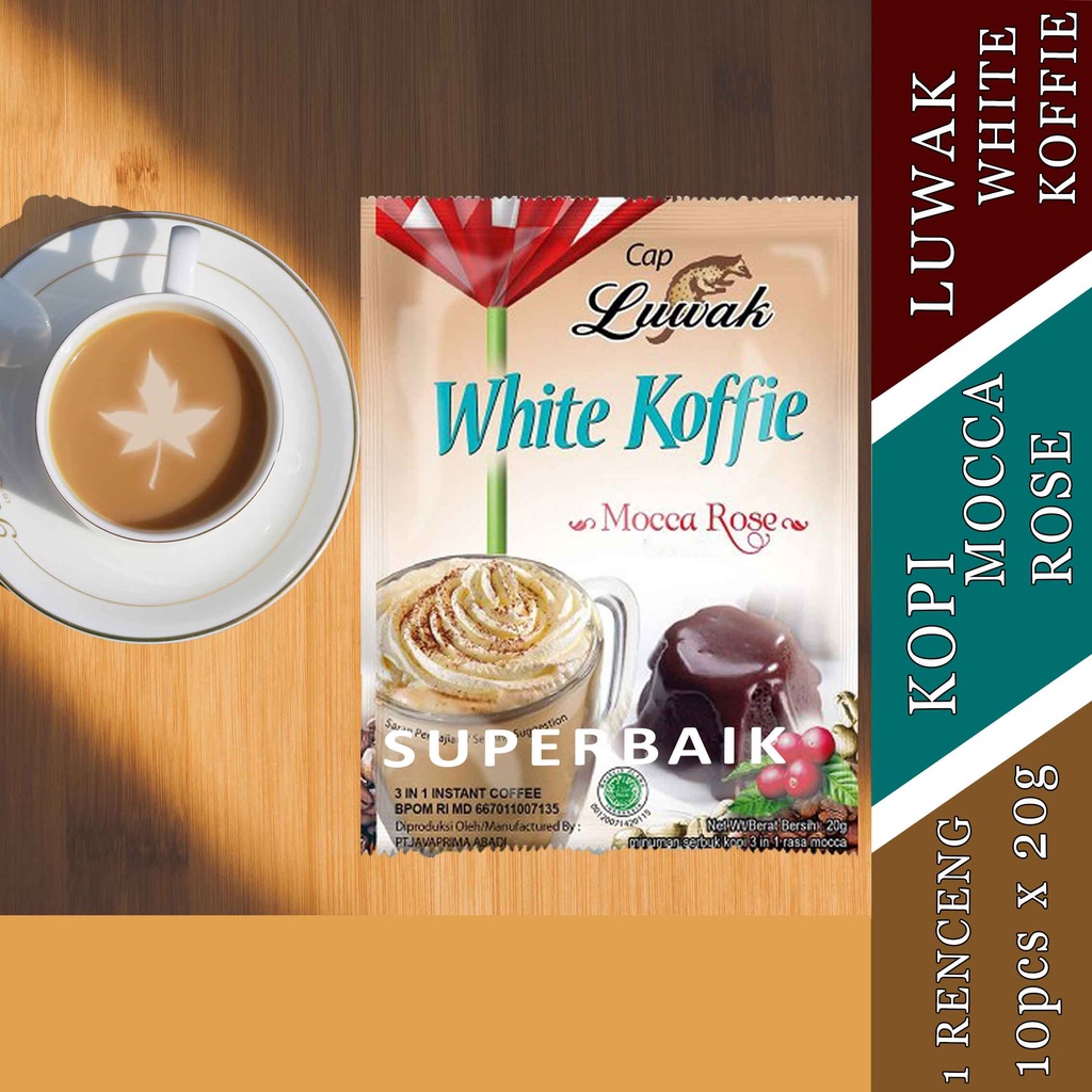 

Kopi - Luwak White Koffie - Kopi Mocca Rose - 10pcs x 20g