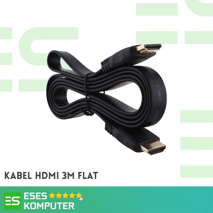 Kabel HDMI 3M Flat - Kabel Monitor