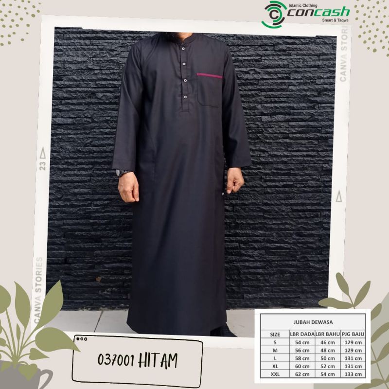 Jubah Pria Dewasa Katun Toyobo / Jubah Concash