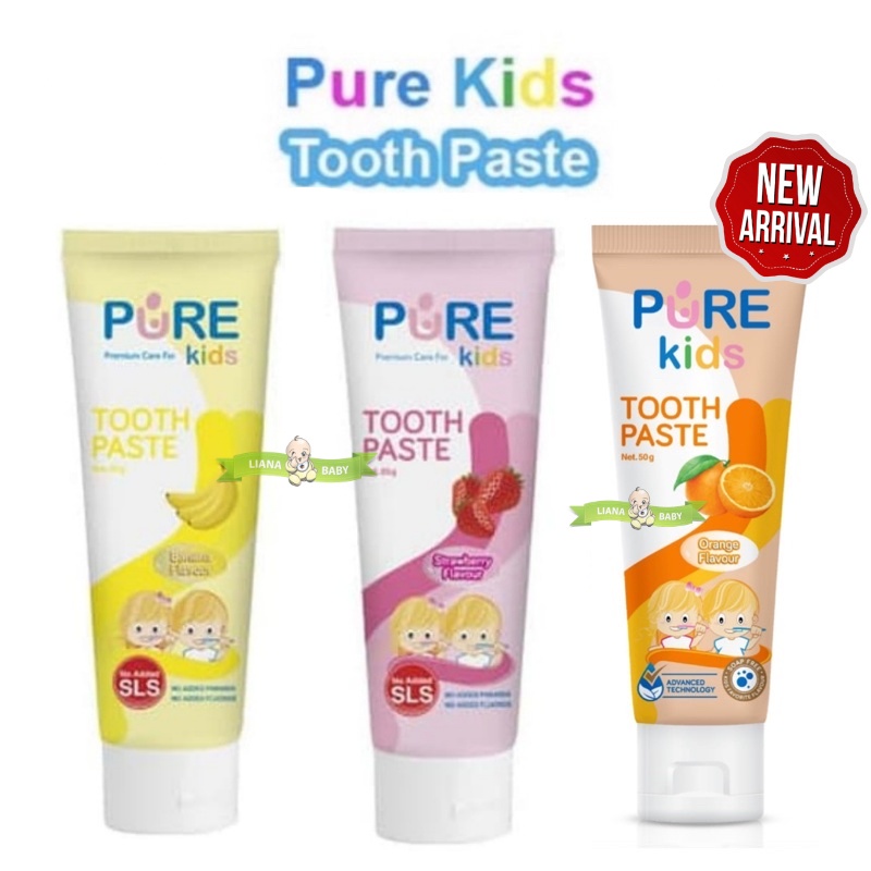 PERA324 PASTA GIGI ANAK PURE KIDS TOOTHPASTE 50 GR ODOL ANAK exp bln 9 2024