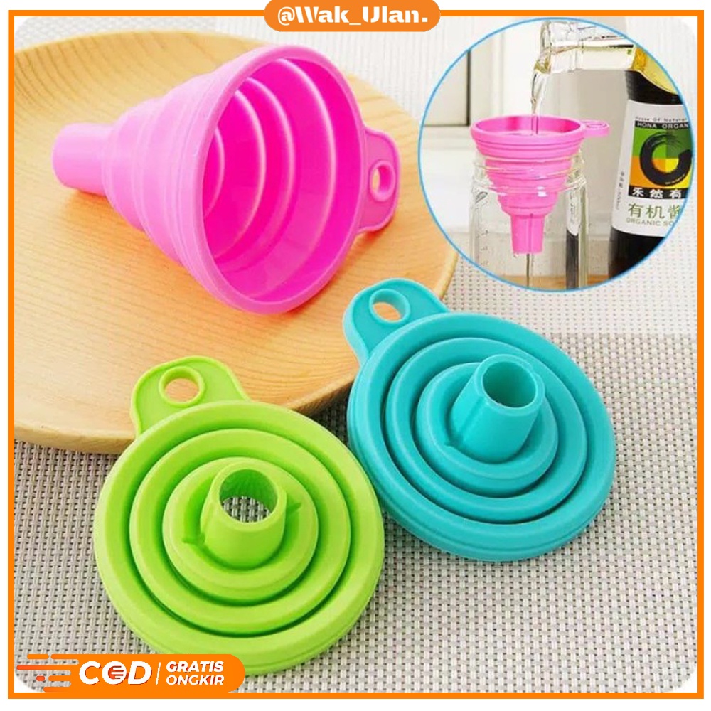 CORONG SILIKON SILIKON LIPAT SILICONE PORTABLE CORONG AIR MINYAK SERBAGUNA FUNNEL