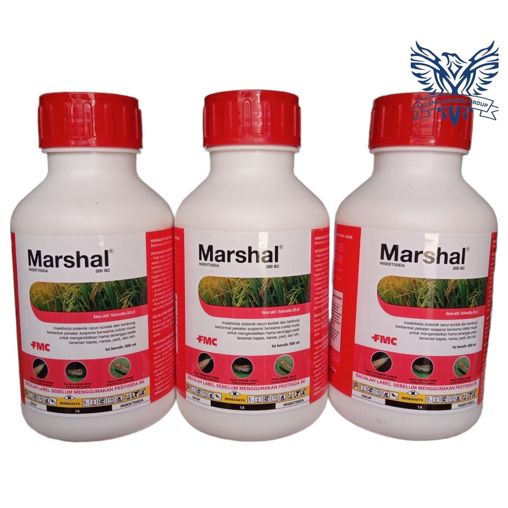 Marshal 200 EC 500 ml Insektisida Karbosulfan 200g/l Obat Pertanian Pembunuh Serangga FMC Taurus