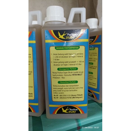 Parfum Walet Super Birahi Pemikat Burung Walet