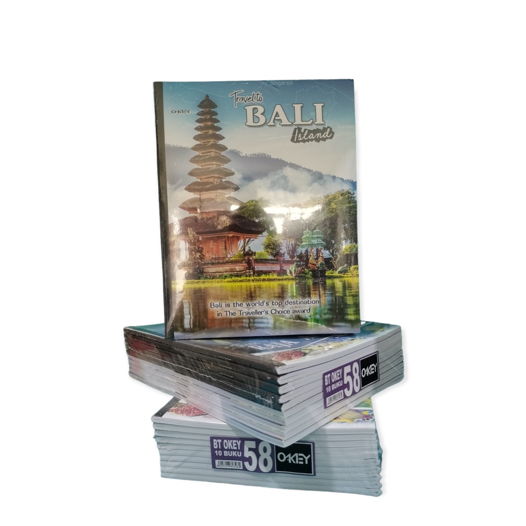 

Buku Tulis OKEY 58 Lembar (1 pak) Motif Travel Lokal