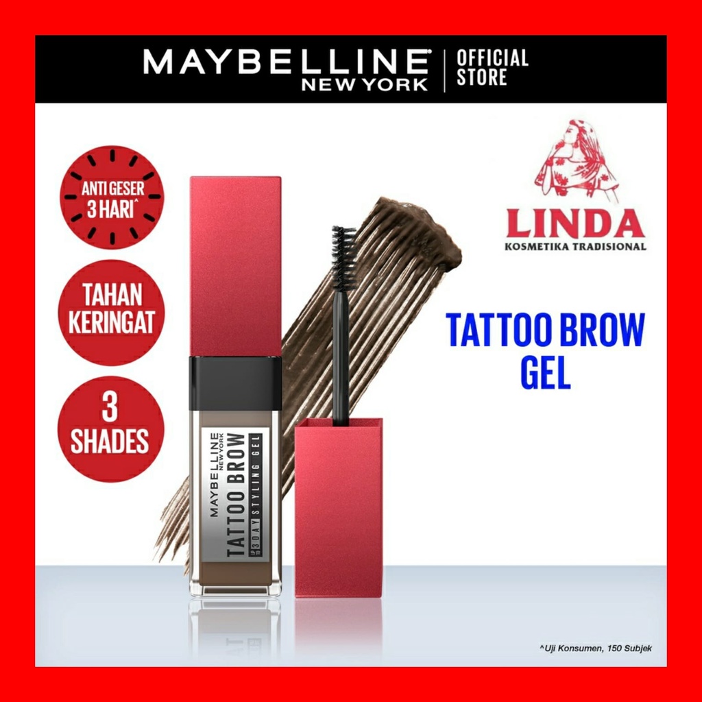 MAYBELLINE TATTO BROW UP TO 3DAY STYLING GEL