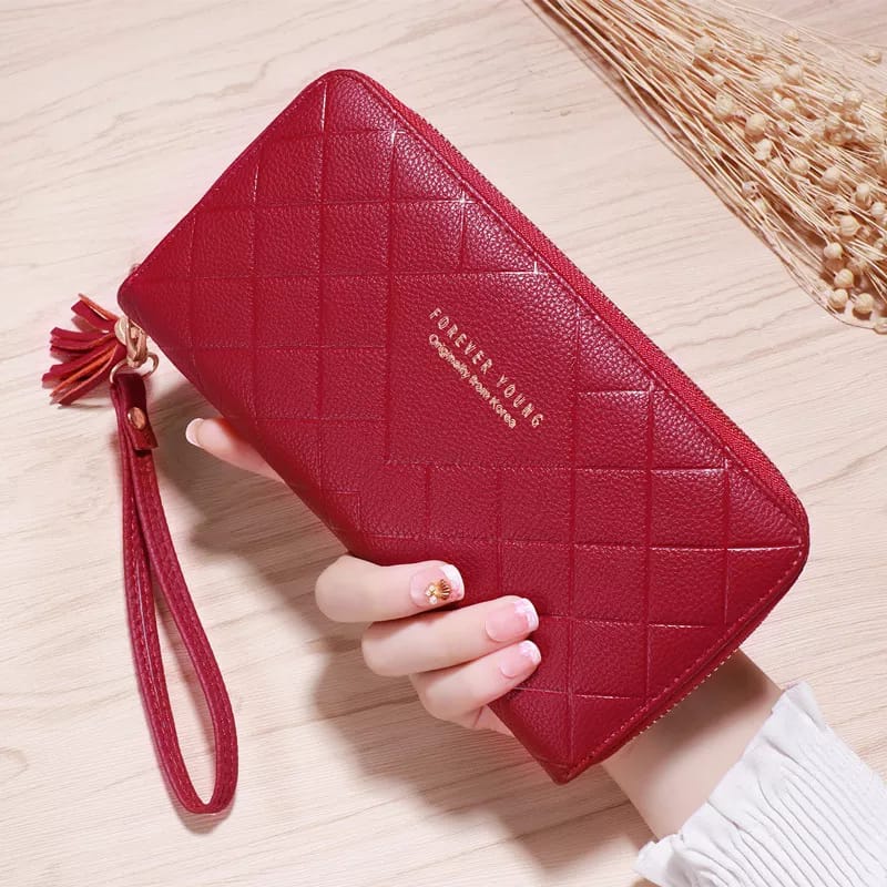 *ALIBABA1688* Dompet Zipper Wanita Koin/Dompet Wanita Gelang Tas Moneybag Panjang Tali Rumbai