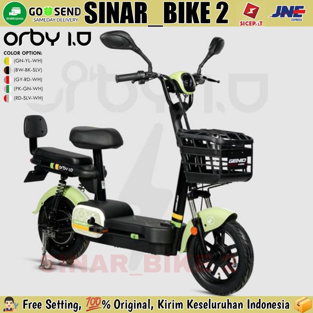 Sepeda Listrik GENIO ORBY 1.0 Electric E Bike 650 Watt